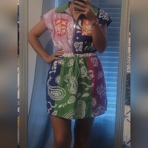 QUEEN OF SPARKLES Colorblock Dress